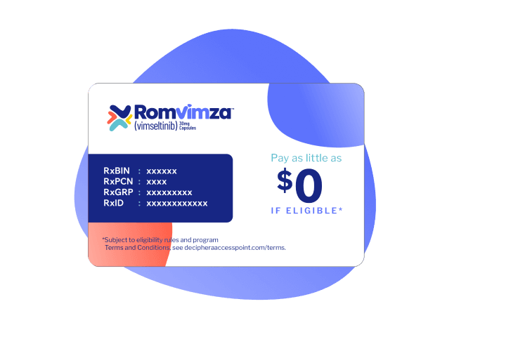 ROMVIMZA™ (vimseltinib) copay card